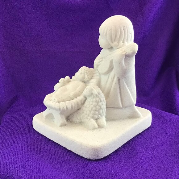 Marbell Stone Art Nativity Figurine Made in Belgium Baby Jesus Christmas - Picture 3 of 13